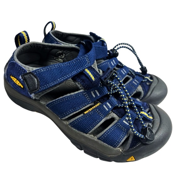 Keen Newport H2 Dark Blue Drawstring Hiking Sandals Shoes Size Little Kid 2 - Picture 2 of 8